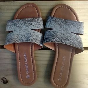 Vegan Leather Sandals size 5/6